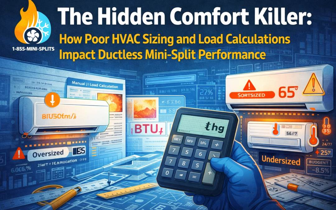 The Hidden Comfort Killer: How Poor HVAC Sizing and Load Calculations Impact Ductless Mini-Split Performance