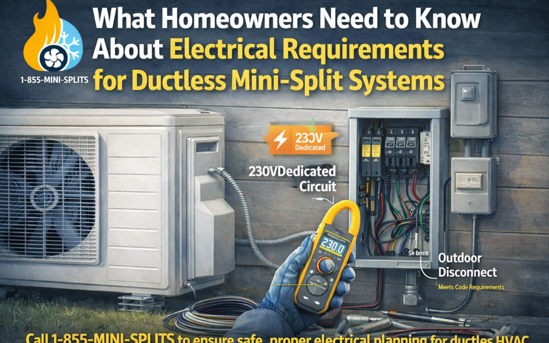 What Homeowners Need to Know About Electrical Requirements for Ductless Mini-Split Systems