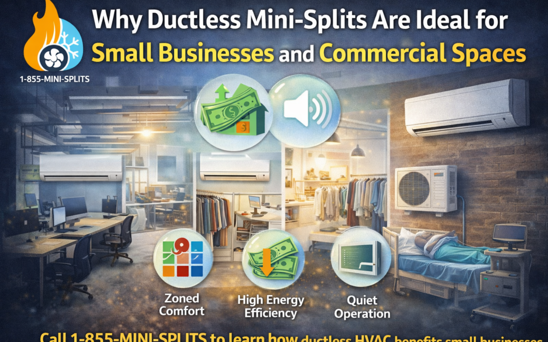 Why Ductless Mini-Splits Are Ideal for Small Businesses and Commercial Spaces